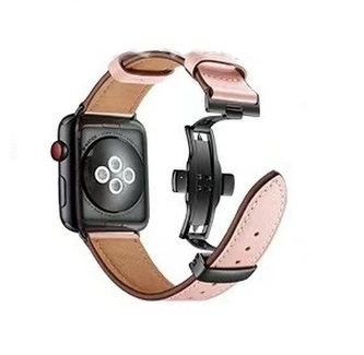 Kožený řemínek pro Apple Watch 42-45mm - pink