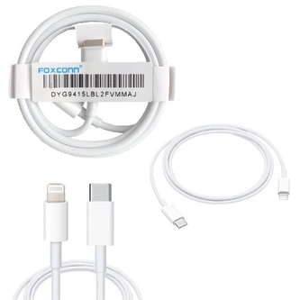 Datový kabel USB C na Lightning PD20W Foxconn, délka 2m, barva bílá