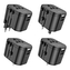 Adaptér Borofone BAC1 (nabíječka síťový adaptér) - 2xUSB, USA, UK, EU, AU černá