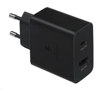 EP-TA220NBE Samsung Dual (USB-C,USB-A) 35W Cestovní nabíječka Black (Pošk. Balení)