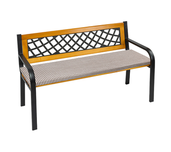 Sedák na lavici hladký - Kostička hnědá - 40x120 cm