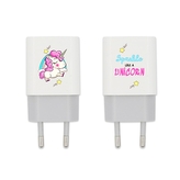 Cestovní nabíječka Babaco Unicorn, 1x USB 1A/5V, barva bílá