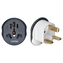 Cestovní adaptér pro UK, 250V, 13A, bílá/grafit (TA-7)