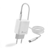 Cestovní nabíječ Reverse USB Typ C, PD 20W, kabel Typ C na Typ C, bílá