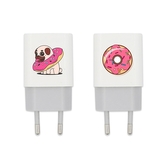 Cestovní nabíječka Babaco Donut, 1x USB 1A/5V, barva bílá