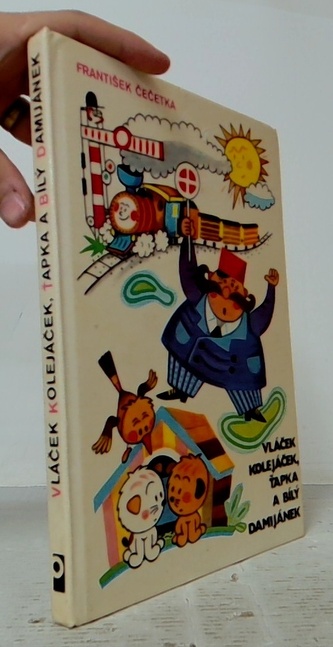 Vláček kolejáček, tapka a bílý Damiánek