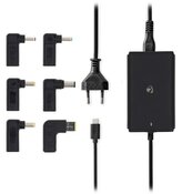 NEDIS univerzální adaptér k notebooku/ 65 W/ 5 / 9 / 12 / 15 / 20 V DC/ 2.4 / 3.0 / 3.25 A/ USB-C