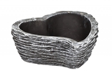 Betonový květináč antracitové srdce 7,5x20,5x20,5 cm