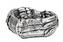 Betonový květináč stříbrné srdce 7,5x22x22 cm,