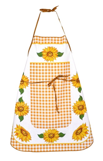 Zástěra kuchyňská, Nová slunečnice, oranžová