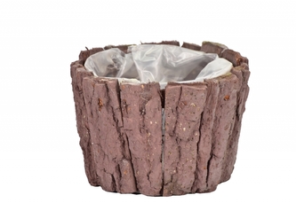 Květináč z kůry hnědý 9,5x14,5 cm