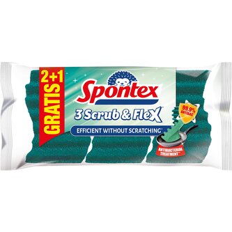 Spontex ScrubandFlex houbička 2+1 ZDARMA