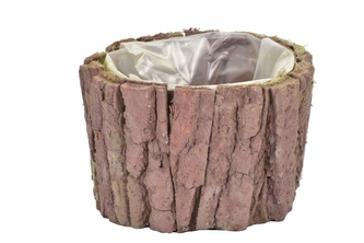 Květináč z kůry hnědý 10x16 cm