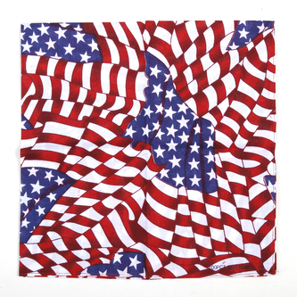 Šátek bandana Fosco Tossed USA - barevný