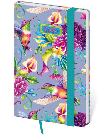 Diář 2025 Vario týdenní kapesní Romantic s gumičkou