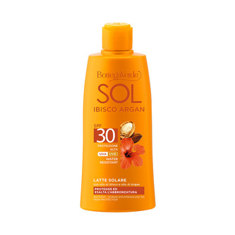 Bottega Verde SOL IBIŠEK A ARGAN Voděodolné mléko na opalování SPF 30, 200 ml