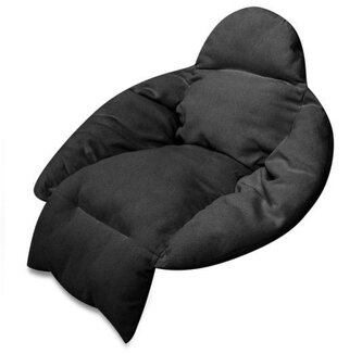 Polštáře pro houpačku čapí hnízdo s XXL, černý