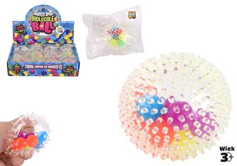 Gniotek piłeczka z kolcami 6cm mix Gniotek piłeczka z kolcami 6cm mix