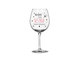 Nekupto Sklenice na víno Naprosto úžasná sestra