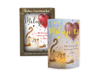 Nekupto Svítící dekorace lucerna Miluji tě