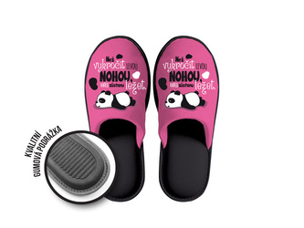 Nekupto Dárkové papuče Než vykročit levou… dámské Nekupto Dárkové papuče Než vykročit levou… dámské