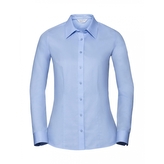 Košile dámská dlouhý rukáv Rusell Tailored Coolmax - modrá, 3XL