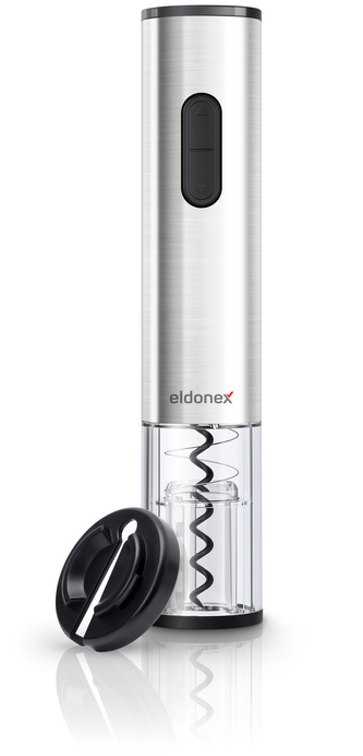 ELDONEX WineSpin Premium elektrický otvírák na víno, STŘÍBRNÝ