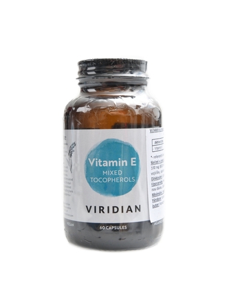 Viridian nutrition - Vitamin E Mixed Tocopherols 60 kapslí