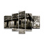 Obraz - 5-dílný Starý dům: 125x90 cm