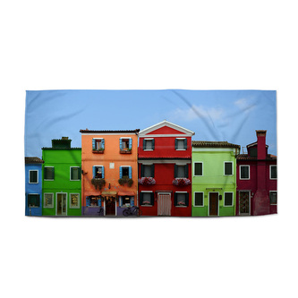Ručník Domky: 50x100 cm