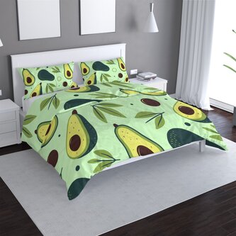 Povlečení Kreslené avokádo: 140x220 / 90x70