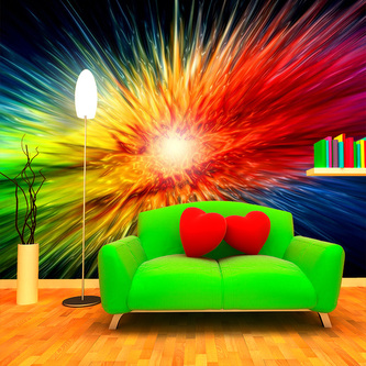 Tapeta Barevná exploze: 336x220 cm
