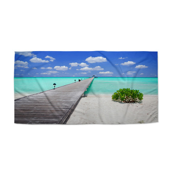 Ručník Molo na pláži: 50x100 cm Ručník Molo na pláži: 50x100 cm