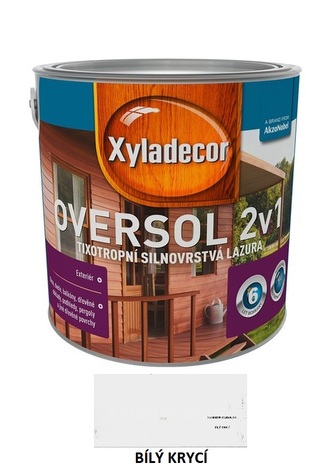 Xyladecor Oversol 2v1 2,5l Bílý krycí