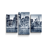 Obraz - 3-dílný Noční New York: 75x50 cm