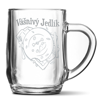 Půllitr Vášnivý jedlík: 0,5