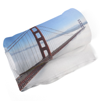 Deka Golden Gate v mlze: 150x120 cm