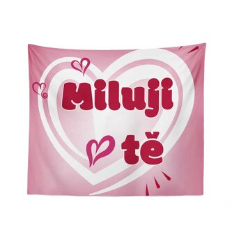 Deka Miluji tě srdce: 150x120 cm Deka Miluji tě srdce: 150x120 cm