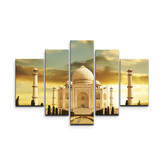 Obraz - 5-dílný Taj Mahal: 125x90 cm