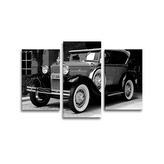 Obraz - 3-dílný Černobílý veterán: 75x50 cm