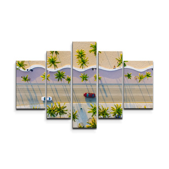Obraz - 5-dílný Pobřeží: 125x90 cm