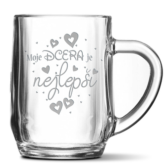 Půllitr Moje dcera je nejlepší: 0,5
