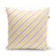Polštář Růžové a žluté pruhy: 40x40 cm