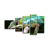 Obraz - 5-dílný Chameleon: 100x60 cm
