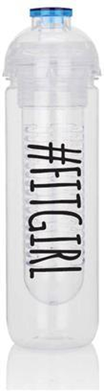 Láhev na vodu a ovoce Fit Girl, 500ml, XD Design, modrá