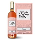 Růžové víno Pro toho nejlepšího bráchu: 0,75 l 