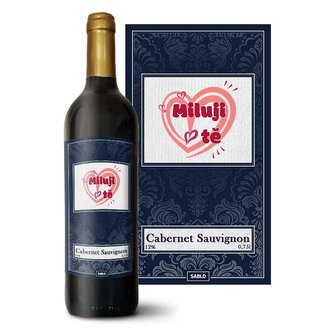 Červené víno Miluji tě srdce: 0,75 l 