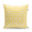Polštář Bílé kruhy na žluté: 40x40 cm