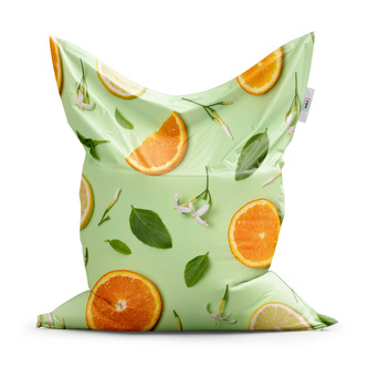 Sedací vak Citrus a květ: 150x100 cm