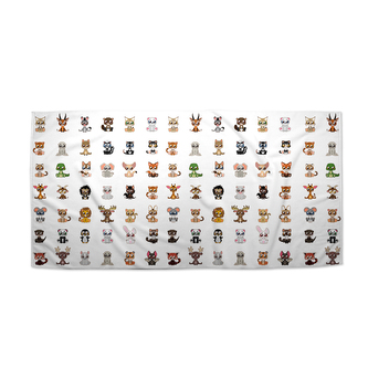 Ručník Zvířátka 4: 50x100 cm